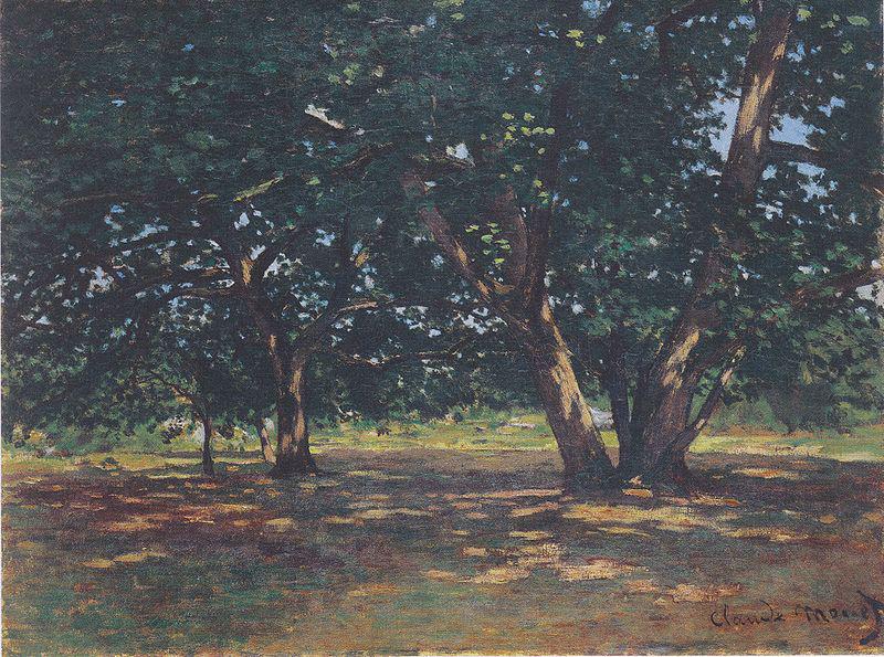 Claude Monet Wald von Fontainbleau oil painting picture